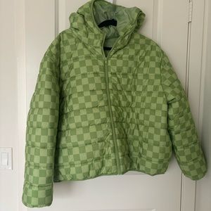 Checkered Puffer Jacket